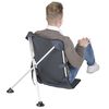 Bo-Camp Chaise de camping Aluminium Anthracite 1204600