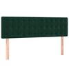 vidaXL Sommier &agrave; lattes de lit et matelas Vert fonc&eacute; 140x200cm Velours