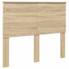 vidaXL Cadre de lit Ch&ecirc;ne Sonoma 135 x 190 cm Bois d'ing&eacute;nierie