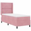 vidaXL Lit &agrave; ressorts avec matelas Rose 80 x 200 cm Velours