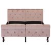 vidaXL Cadre de lit sans matelas Rose Velours 120x200 cm