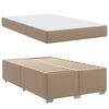 vidaXL Cadre de lit avec matelas Cappuccino 160 x 200 cm tissu