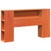 vidaXL Lit biblioth&egrave;que sans matelas cire marron 150x200 cm pin massif
