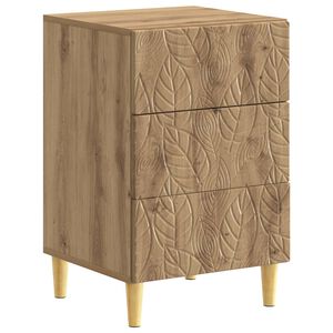 vidaXL Table de chevet Ch&ecirc;ne artisanal 43 x 39,5 x 66,5 cm