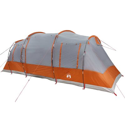 vidaXL Tente familiale tunnel 6 personnes gris imperméable