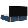 VidaXL Cadre de lit ottoman avec matelas bleu 160x200 cm tissu