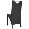 vidaXL Chaises &agrave; manger lot de 2 noir similicuir