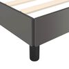 vidaXL Cadre de lit avec t&ecirc;te de lit sans matelas gris 80x200 cm