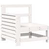 vidaXL Salon de jardin 11 pcs blanc bois massif de pin
