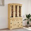 vidaXL Buffet Corona marron 112x43x196 cm bois massif pin mexicain
