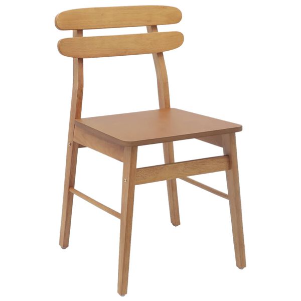 vidaXL Chaise de salle &agrave; manger 2 pcs Naturel
