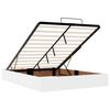 vidaXL Cadre de lit avec matelas avec matelas 2 pcs Blanc PVC