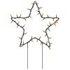 vidaXL D&eacute;coration lumineuse &eacute;toile de No&euml;l piquets 3 pcs 50 LED 29 cm