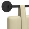 vidaXL T&ecirc;te de lit suspendue Cr&egrave;me 210 x 55 x 5 cm Simili cuir