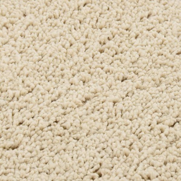 vidaXL Tapis shaggy antid&eacute;rapant Cr&egrave;me 200x290 cm