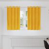 vidaXL Rideaux occultants 2 pcs Jaune moutarde 140 x 140 cm Velours