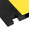vidaXL Rampe de protection de c&acirc;ble avec 2 canaux 100 cm caoutchouc