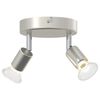 vidaXL Spot de plafond Nickel brossé 12 x 8 cm Acier