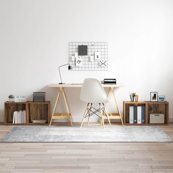 vidaXL Ensemble meuble TV 4 pcs Bois Ancien 37 x 35 x 37,5 cm