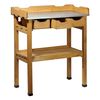 dobar Table de plantation en bois avec 3 tiroirs marron