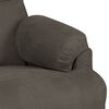 vidaXL Fauteuil inclinable gris fonc&eacute; tissu microfibre