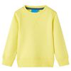 Sweat-shirt pour enfants jaune clair 140