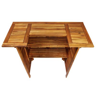 vidaXL Table de bar 110 x 50 x 105 cm Bois d'acacia massif