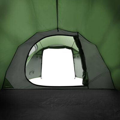 vidaXL Tente de camping tunnel 2 personnes vert imperméable