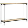 vidaXL Table console ch&ecirc;ne sonoma 101x30,5x75 cm bois d'ing&eacute;nierie