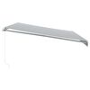 vidaXL Auvent manuel r&eacute;tractable anthracite et blanc 500x350 cm