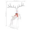 vidaXL Renne volant de d&eacute;coration de No&euml;l 120 LED Blanc froid Blanc