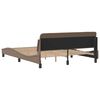 vidaXL Cadre de lit Dover cappuccino 160x200 cm similicuir