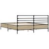 vidaXL Cadre de lit sans matelas ch&ecirc;ne sonoma 160x200 cm