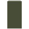 vidaXL Buffet vert olive 67x39x73 cm acier