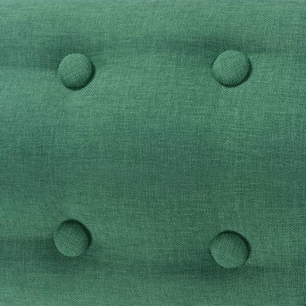vidaXL Fauteuil vert tissu