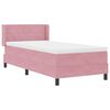 vidaXL Lit &agrave; ressorts avec matelas Rose 200 x 100 cm Velours