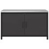 vidaXL Rangement de cuisine avec &eacute;tag&egrave;re Noir 60 x 50 x 92 cm Acier