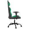 vidaXL Chaise de jeu Noir et vert Similicuir