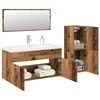 vidaXL Ensemble de meubles salle de bain 4 pcs bois d'ing&eacute;nierie
