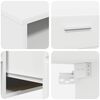 vidaXL Ensemble meuble TV avec tiroir Blanc Bois d'ing&eacute;nierie