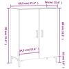vidaXL Buffet ch&ecirc;ne marron 69,5x34x90 cm bois d'ing&eacute;nierie
