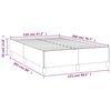 vidaXL Cadre de lit sans matelas gris fonc&eacute; 120x200 cm tissu