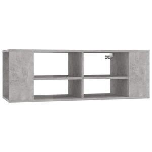 vidaXL Meuble TV mural Gris b&eacute;ton 102x35x35 cm Bois d&rsquo;ing&eacute;nierie