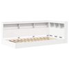 vidaXL Lit Biblioth&egrave;que Blanc 75 x 190 cm Bois d'ing&eacute;nierie