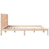 vidaXL Cadre de lit extra long sans matelas 200x210 cm bois massif