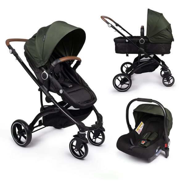 Little World Poussette 3 en 1 City Walker Limited Edition Vert arm&eacute;e