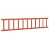 vidaXL Protection de neige pour toit Rouge 100 x 2,5 x 20 cm Acier