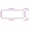 vidaXL Niche de Douche Argent&eacute; 90 x 30 x 9,5 cm Acier inoxydable