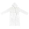 vidaXL Peignoir avec capuche Blanc xxl Flanelle
