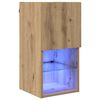 vidaXL Meuble TV mural 30,5 x 30 x 60 cm Ch&ecirc;ne artisanal